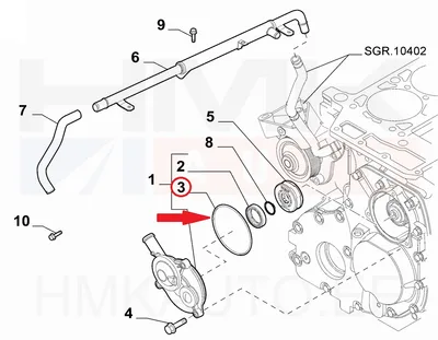 Karterituulutuse filtri kaane tihend OEM Jumper/Boxer/Ducato/Daily 3,0HDI - FIAT  17291281 - OE - 100% Genuine Part