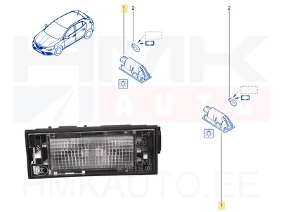 Numbrilaua valgusti OEM Renault Master III/Megane IV 2018- - REN  265105055R - OE - 100% Genuine Part
