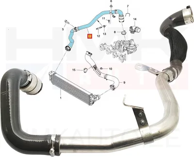 Turbo õhutoru OEM Renault Master 2,3DCI 2016- - REN  8201696115 - OE - 100% Genuine Part