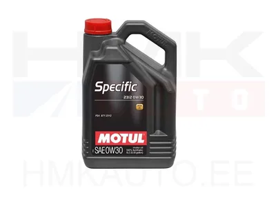 Mootoriõli MOTUL SPECIFIC 2312 0W-30 5L - 0W30 MOTUL SPECIFIC 2312 5L