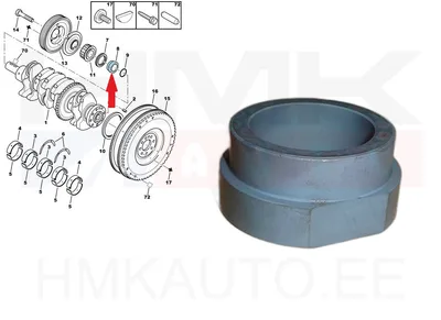 Väntvõlli tihendi puks OEM Citroen/Peugeot/Fiat 1,8-2,2 EW7,10,12 - PSA  051237 - OE - 100% Genuine Part