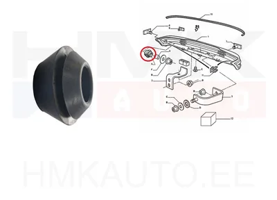 Tagastange kinnitus OEM Peugeot 205 - PSA  742710 - OE - 100% Genuine Part