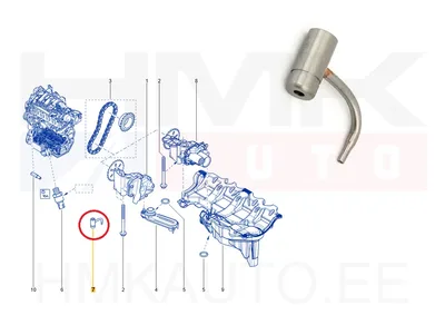 Mootoriõli pihusti OEM Renault 1,6DCI - REN  115608911R - OE - 100% Genuine Part