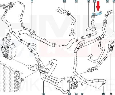 Jahutusvedeliku flants Renault Megane III - JAD  220508J - Prottego