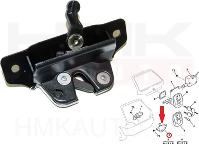 Tagaluugi lukusti OEM Peugeot 106 - PSA  871952 - OE - 100% Genuine Part