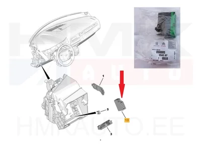 Kaitsmekarp OEM Citroen/Peugeot (lisaplokk 5 kaitsmele) - PSA  6545KF - OE - 100% Genuine Part