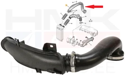 Turbo õhutoru OEM Citroen/Peugeot 1,6 16V  EP6 - PSA  1440J0 - OE - 100% Genuine Part