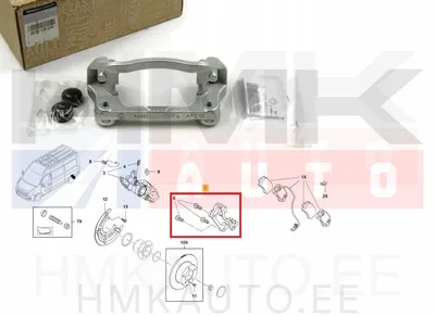 Pidurisadula raam (kelk) tagumine OEM Renault Master 2010- - REN  440013823R - OE - 100% Genuine Part
