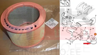 Õhufilter OEM Berlingo/Partner 1,9D 96- - PSA  1444WH - OE - 100% Genuine Part