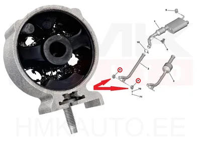 Summuti kinnitustugi OEM Citroen/Peugeot - PSA  9674325180 - OE - 100% Genuine Part