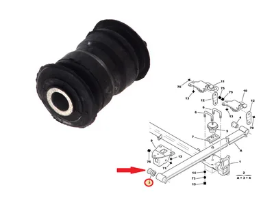 Lehtvedru kinnituspuks eesmine Jumper/Boxer/Ducato 94-06 - SAS-1315735 - Sasic