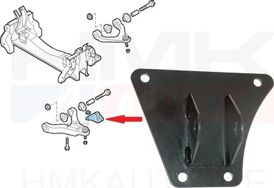 Amortisaatori kinnitus, eesmine vasak OEM Iveco Daily 00- - IVEC  504121434 - OE - 100% Genuine Part