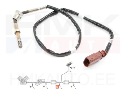 Väljalaskegaaside temperatuuri andur OEM VW T5,T6 2,0TDI - 03L906088BP - OE - 100% Genuine Part
