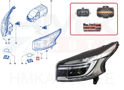 Esituli vasak LED OEM Renault Trafic 2018-21 - REN  260602422R - OE - 100% Genuine Part