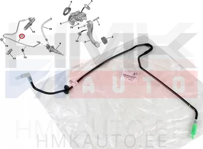 Sidurisilindri toru OEM Berlingo, C4 Picasso / 308, Partner  DV5/DV6 13- - PSA  9806927980 - OE - 100% Genuine Part