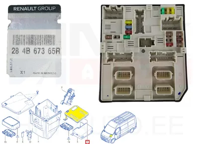 Keskelektroonika juhtplokk (USM) OEM Renault Master 2019- - REN  284B67365R - OE - 100% Genuine Part