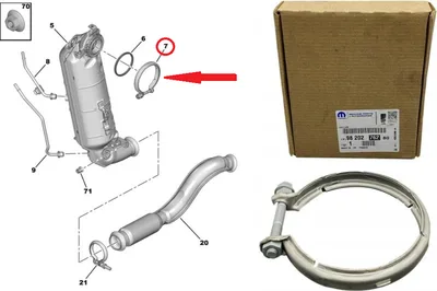Summuti klamber OEM Citroen/Peugeot 1,2 EB2 - PSA  9820276280 - OE - 100% Genuine Part