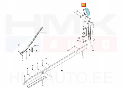 Tulepealne kate tagumine vasak OEM Renault Trafic II/Opel Vivaro - REN  903903759R - OE - 100% Genuine Part
