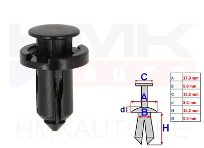 Põhjakaitse tüübel 9,5mm (1tk.) - B22089