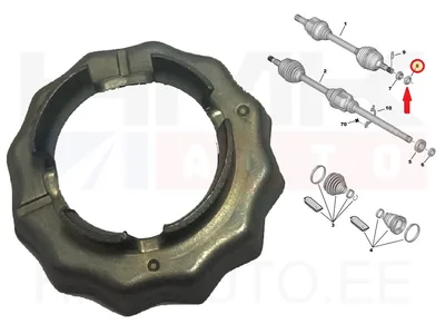 Veovõlli mutri stoppermutter OEM Citroen/Peugeot/Fiat - PSA  9859722780 - OE - 100% Genuine Part