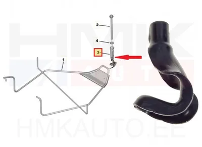 Varuratta kinnituse konks OEM Citroen Jumpy/Peugeot Expert IV - PSA  9850841380 - OE - 100% Genuine Part