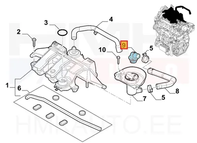 Õlivalamistoru otsik OEM Renault Trafic III 2014- - REN  152612359R - OE - 100% Genuine Part