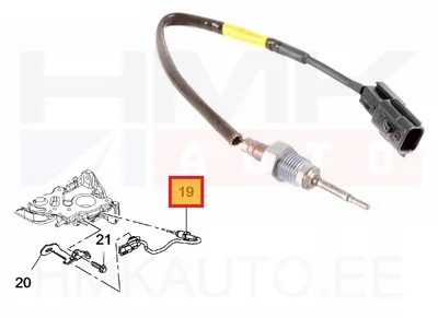 Väljalaskegaaside temperatuuri andur OEM Renault 1,6dCi - REN  226404039R - OE - 100% Genuine Part