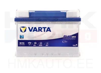 Aku "Varta Blue Dynamic" EFB Start-Stop Plus  70Ah - N70 - Varta