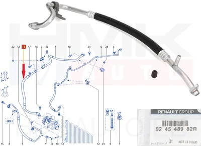 A/C toru, madalsurve OEM Renault Master 2019-  FWD (R134a) - REN  924548982R - OE - 100% Genuine Part