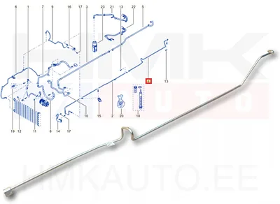 A/C toru tagumine, kõrgsurve OEM Renault Trafic III 2014-  (R134A) - REN  924626825R - OE - 100% Genuine Part
