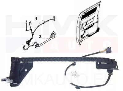 Juhtmestik paremale liuguksele koos juhikuga OEM Jumpy/Expert/Scudo/Proace 2016- - PSA  9816588580 - OE - 100% Genuine Part