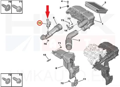 Karterituulutuse soojenduselement OEM Citroen/Peugeot 1,5BlueHDi - PSA  9811682480 - OE - 100% Genuine Part