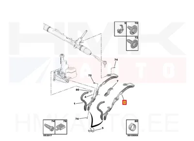 Roolivõimendi torude komplekt OEM Jumpy/Expert/Proace 2016-  AM6 automaatkast - PSA  9809510680 - OE - 100% Genuine Part
