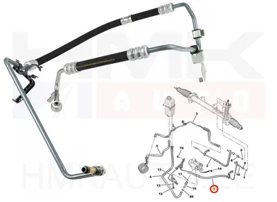 Roolivõimendi survetoru OEM Boxer/Jumper/Ducato 3,0HDI  2006- - PSA  4014SF - OE - 100% Genuine Part