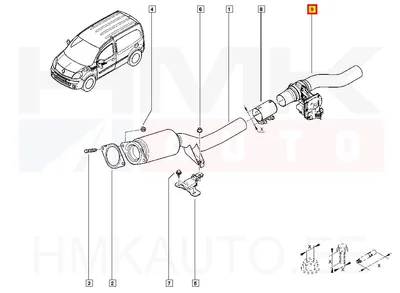 Heitgaaside klapp OEM Renault Kangoo 1,5DCI - REN  147253828R - OE - 100% Genuine Part