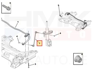 Stabilisaatori otsavarras eesmine OEM Jumpy/Expert/Spacetourer 2016- - PSA  9809090180 - OE - 100% Genuine Part