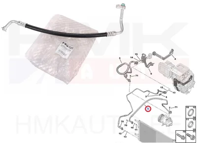 A/C toru, kõrgsurve OEM Jumper/Boxer/Ducato 2006- 3,0HDi - PSA  6477H3 - OE - 100% Genuine Part