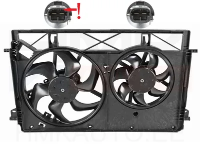 Jahutusventilaator koos raamiga Renault Trafic III 2014- - 60N223W3