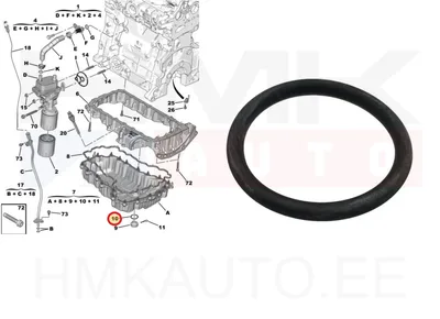 Õlikorgi tihend 30x3,5 OEM Citroen/Peugeot - PSA  1684449880 - OE - 100% Genuine Part