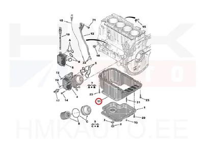 Õlivann ülemine OEM Citroen Jumpy/Peugeot Expert 2016- 1,5-1,6HDI - PSA  9810277580 - OE - 100% Genuine Part