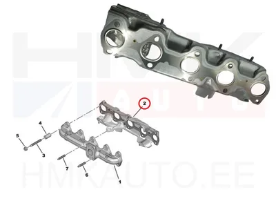 Väljalaskekollektori tihend OEM Citroen/Peugeot 1,5BlueHDi DV5R - PSA  9816267280 - OE - 100% Genuine Part