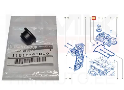 Karterituulutuse klapi tihend OEM Renault 1,0TCe/1,2TCe  H4D/H5F - REN  1181241B00 - OE - 100% Genuine Part