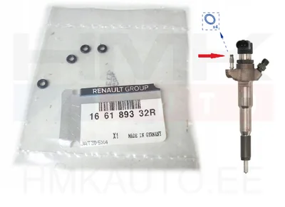 Pihusti tagasivoolutoru tihendikomplekt (4tk.) OEM Renault 1,5dCI/2,3dCI - REN  166189332R - OE - 100% Genuine Part