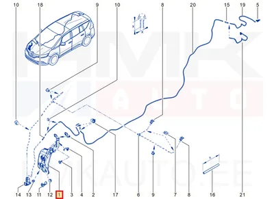 Klaasipesuri paak OEM Renault Espace V - REN  289104403R - OE - 100% Genuine Part