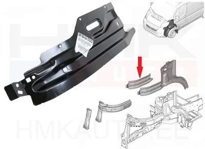 Sisetiiva tugevdusplekk vasak OEM Jumper/Boxer/Ducato 2014- - PSA  1611662980 - OE - 100% Genuine Part