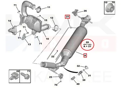 Tahmafilter(DPF/FAP) OEM Jumpy/Expert 2,0HDi EURO6.2 DW10FDCU 2016- - PSA  9820967180 - OE - 100% Genuine Part