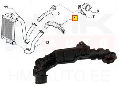 Turbo õhutoru OEM Citroen/Peugeot 1,5BlueHDi DV5R - PSA  9810958280 - OE - 100% Genuine Part