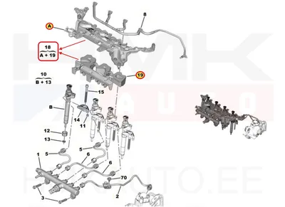 Pihustite kate koos müraisolatsiooniga OEM Citroen/Peugeot 2,0/2,2BlueHDi - PSA  9808843180 - OE - 100% Genuine Part