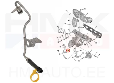 Turbo õli tagasivoolutoru OEM Jumper/Boxer 2,0HDi/2,2BlueHDi Euro6 >>9841697780 - PSA  9807661880 - OE - 100% Genuine Part
