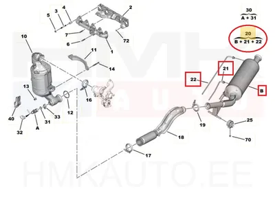 Tahmafilter(DPF/FAP) OEM Jumpy/Expert/Proace 1,6BlueHDi DV6F Euro6 2016- - PSA  9808921580 - OE - 100% Genuine Part